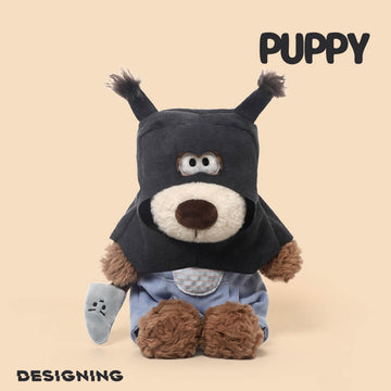 Thief Puppy Stuffed Animal Plush Toy, Funny Dog Plushies